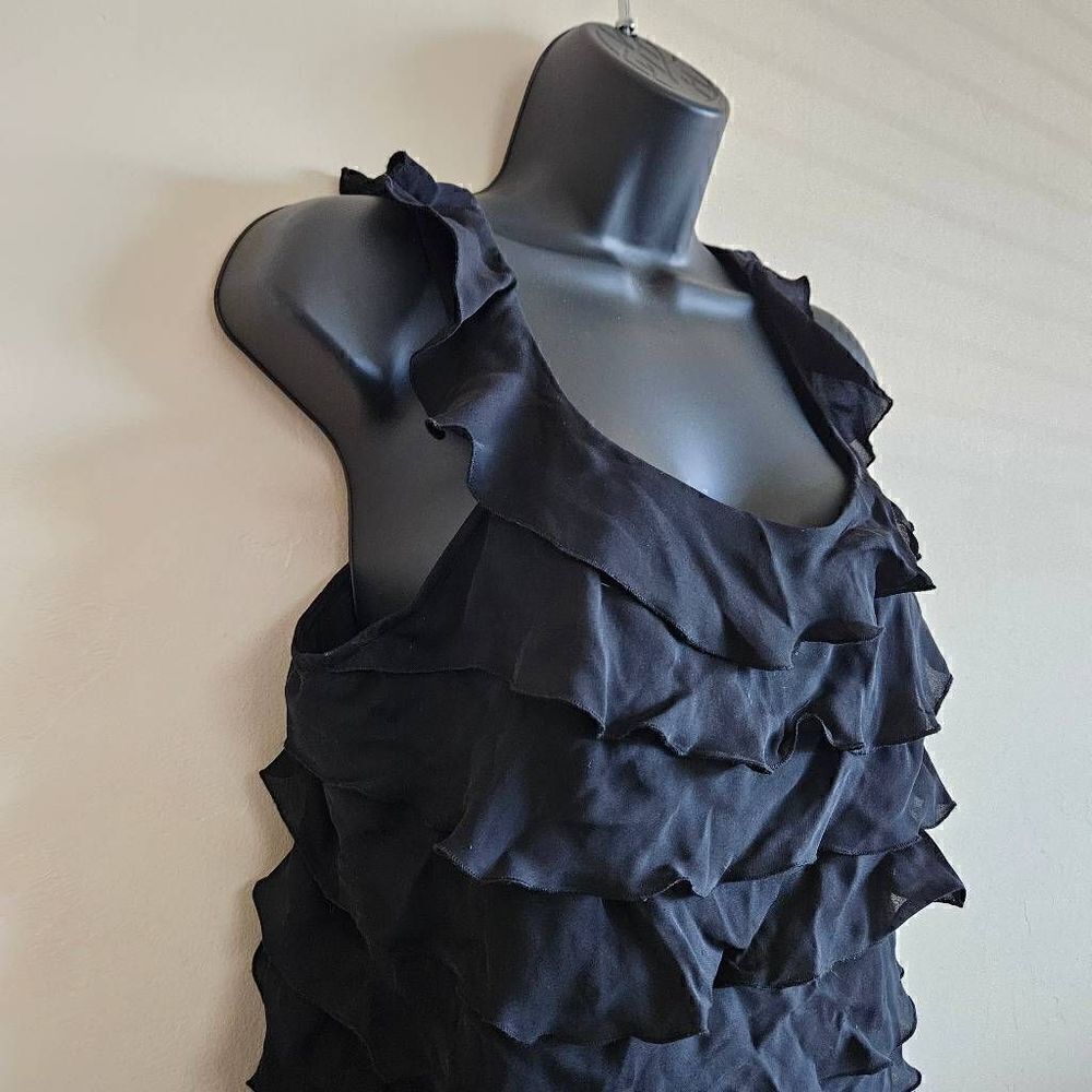 Suzi Chin for Maggy Boutique Silk Tiered Ruffle Dress - Picture 2 of 8